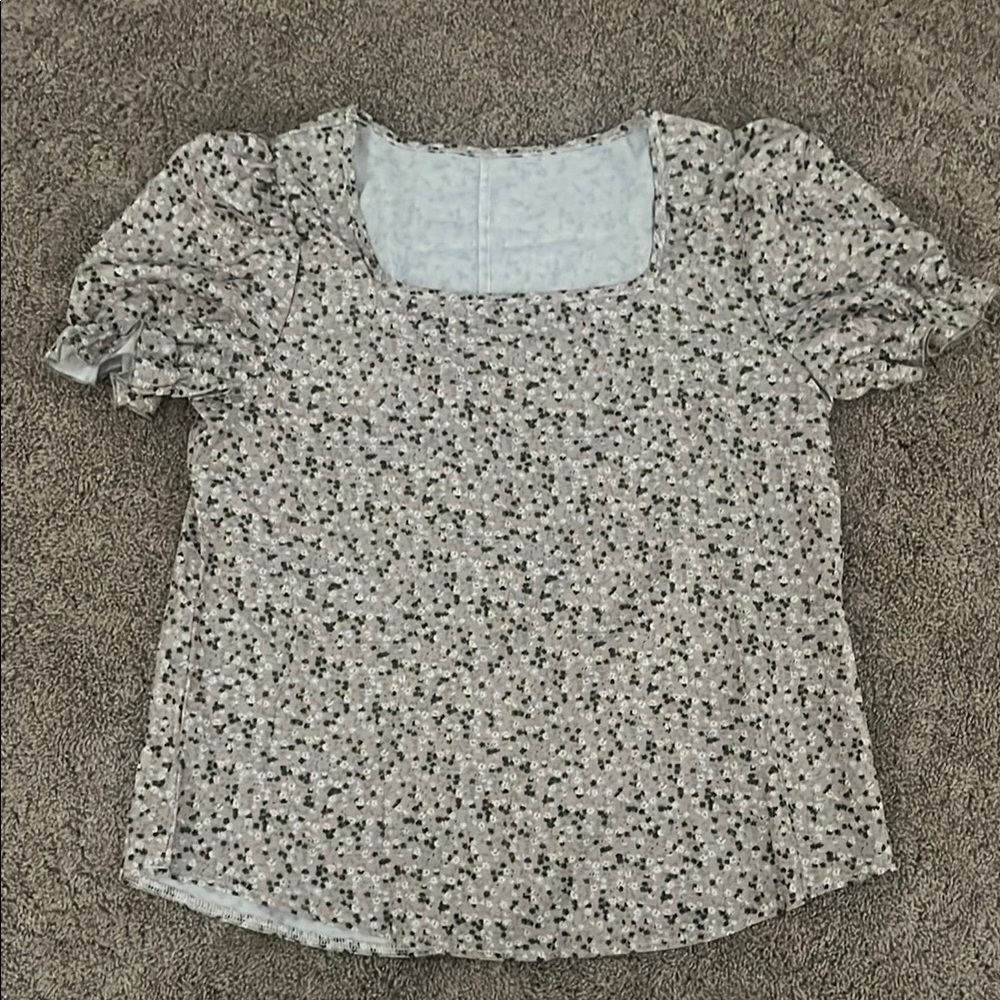 Floral Puff Sleeve Top
